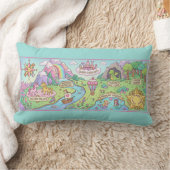 Magical Adventures Map Kids Nursery Pillow ランバークッション (ブランケット)