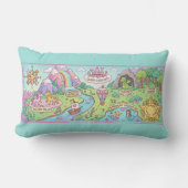 Magical Adventures Map Kids Nursery Pillow ランバークッション (正面)