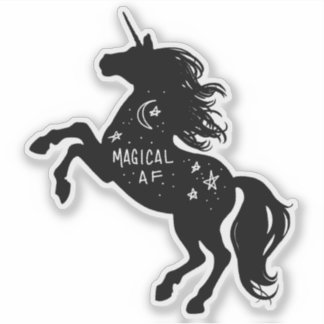 Magical AF Unicorn Sticker シール