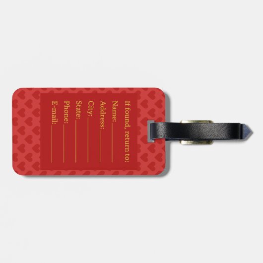 Magical Airways Heart Design Luggage Tag ラゲッジタグ (裏面横)
