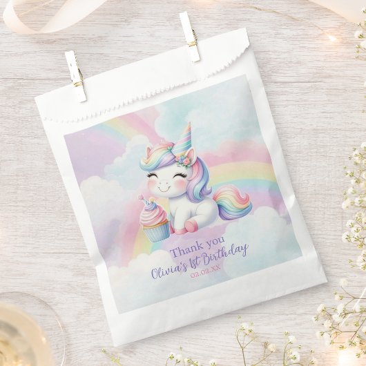 Magical and cute Unicorn Birthday Party Favor Bag フェイバーバッグ