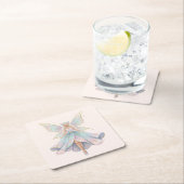  Magical Angel Fairy Pastel Colors スクエアペーパーコースター (インサイチュ)