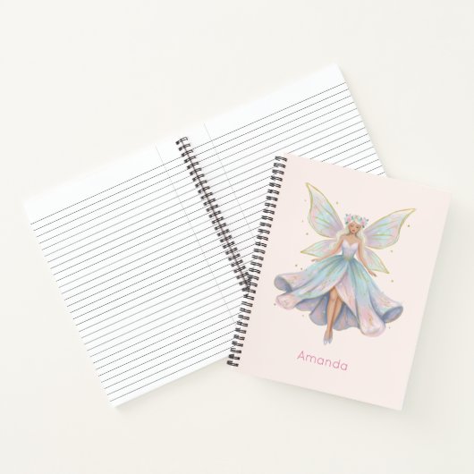 Magical Angel Fairy Pastel Colors ノートブック (内部)