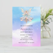Magical Angel Fairy Pastel Colors Birthday 招待状 (スタンド正面)