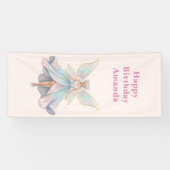 Magical Angel Fairy Pastel Colors Birthday 横断幕 (横)