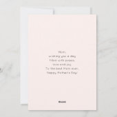 Magical Angel Fairy Pastel Colors Mother's Day シーズンカード (裏面)