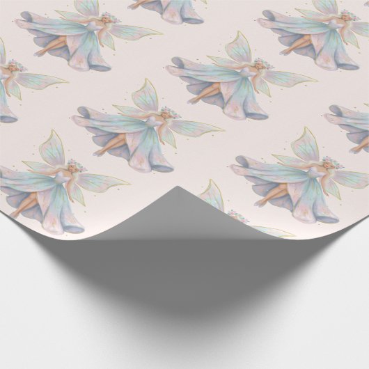 Magical Angel Fairy Pastel Colors Pattern ラッピングペーパー (角)