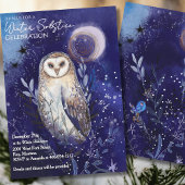 Magical Barn Owl Winter Solstice Celebration  招待状