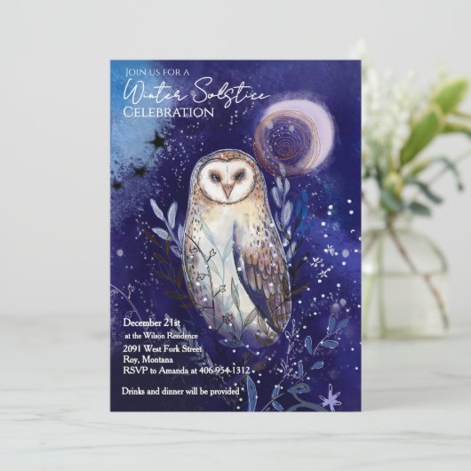Magical Barn Owl Winter Solstice Celebration  招待状 (スタンド正面)