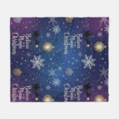 Magical Believe in the Magic of Christmas  フリースブランケット (正面(横))