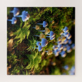 Magical Bioluminescent Fungi - Deep Forest ジグソーパズル (横)