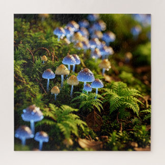 Magical Bioluminescent Fungi - Deep Forest ジグソーパズル