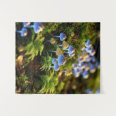 Magical Bioluminescent Fungi - Deep Forest タペストリー (正面(横))