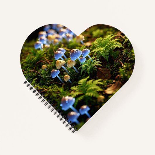 Magical Bioluminescent Fungi - Deep Forest ノートブック (正面)