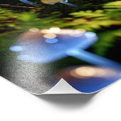 Magical Bioluminescent Fungi - Deep Forest フォトプリント (角)