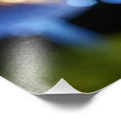 Magical Bioluminescent Fungi - Deep Forest フォトプリント (角)