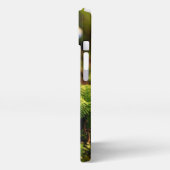 Magical Bioluminescent Fungi - Deep Forest iPhoneケース (左側面)