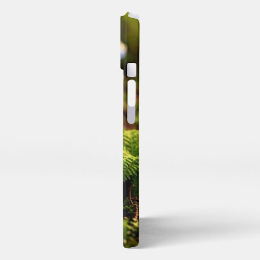 Magical Bioluminescent Fungi - Deep Forest iPhoneケース (左側面)