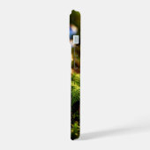 Magical Bioluminescent Fungi - Deep Forest iPhone 15ケース (左側面)