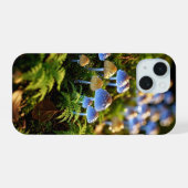 Magical Bioluminescent Fungi - Deep Forest iPhone 15ケース (裏面横)