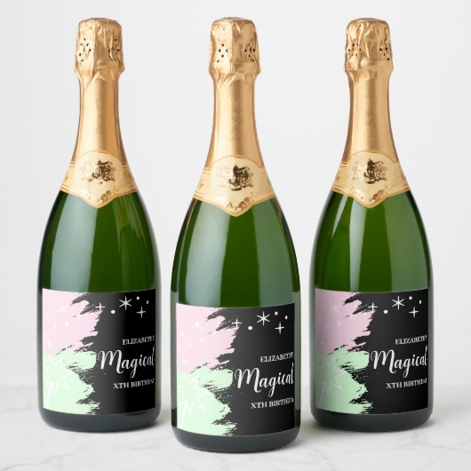 Magical Birthday スパークリングワインラベル (ボトル)