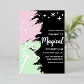 Magical Birthday 箔招待状 (立ち正面)