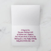 Magical Birthday Greeting Card カード (内部)