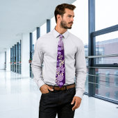 Magical Blooms Personalize Monogram ネクタイ