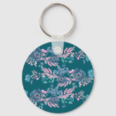 Magical Blooms Personalize Name キーホルダー (裏面)