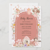 Magical Boho Fairy Garden Baby Shower Invitatio 招待状 (正面/裏面)