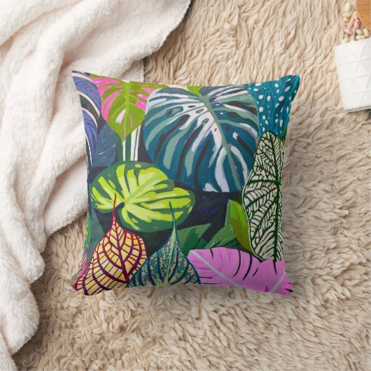 Magical Botanicals Throw Pillow クッション (ブランケット)
