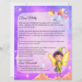 Magical Boys Tooth Fairy Keepsake Letter- Custom (正面)