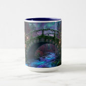 Magical bridge over enchanted brook Fairly Lights マグカップ (中央)