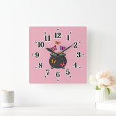 Magical Butterflies from a Cauldron スクエア壁時計 (ホーム)