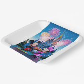 Magical Castle Mickey and Minnie Mouse Party Paper ペーパープレート (傾斜あり)