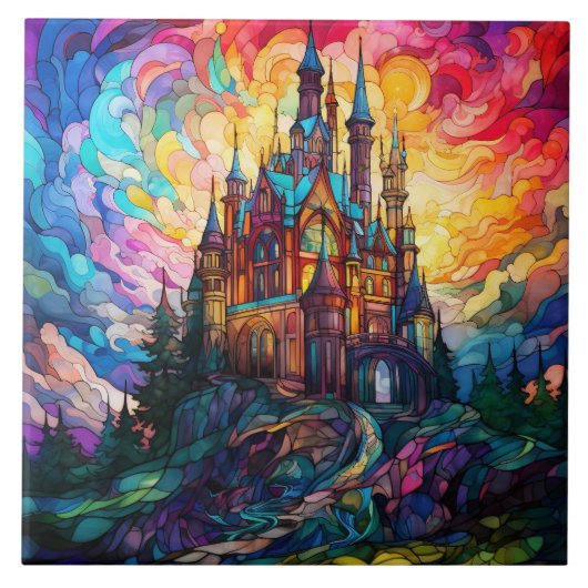 Magical Castle Stained Glass タイル (正面)