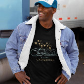 Magical Cat & Book Lover Night Art Tシャツ