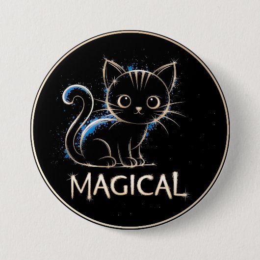 Magical Cat Button 缶バッジ (正面)