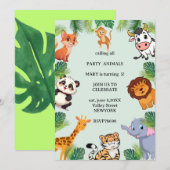 Magical Cave Adventure Party Invite 招待状 (正面/裏面)