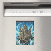 Magical Celestial Floating Castle In The Clouds マグネット (インサイチュ (食洗機))