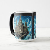 Magical Celestial Floating Castle In The Clouds モーフィングマグカップ (正面左)