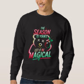 Magical Christmas Bear Festive Holiday Pullover  スウェットシャツ (正面)