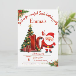 Magical Christmas Birthday Card for Girls サンキューカード