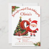 Magical Christmas Birthday Card for Girls サンキューカード (正面)