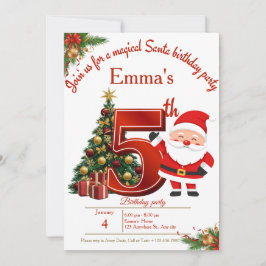 Magical Christmas Birthday Card for Girls サンキューカード