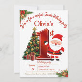 Magical Christmas Birthday Card for Girls シーズンカード (正面)