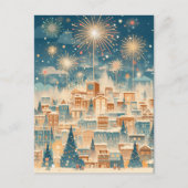 Magical Christmas City Fireworks Night シーズンポストカード (正面)