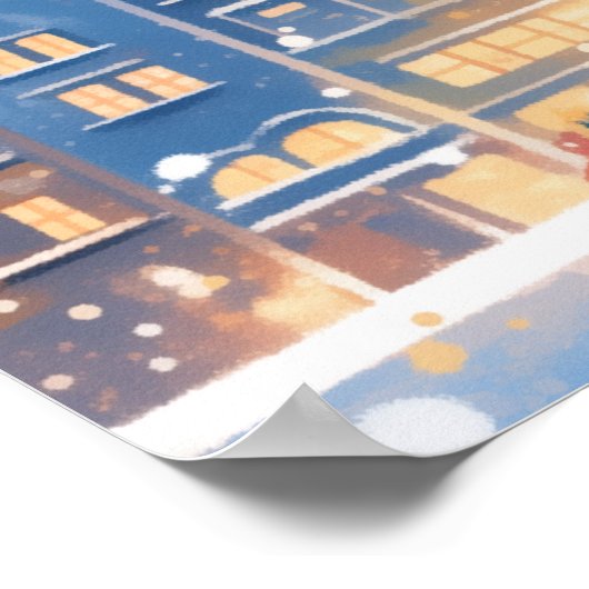 Magical Christmas City Fireworks Night ポスター (角)