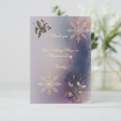 Magical Christmas Glow Birthday Thank you card  サンキューカード (スタンド正面)