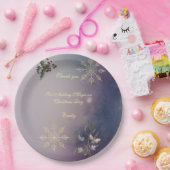 Magical Christmas Glow Christmas Birthday plates ペーパープレート (パーティー)
